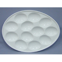 Placa de huevo de porcelana (CY-P12548)